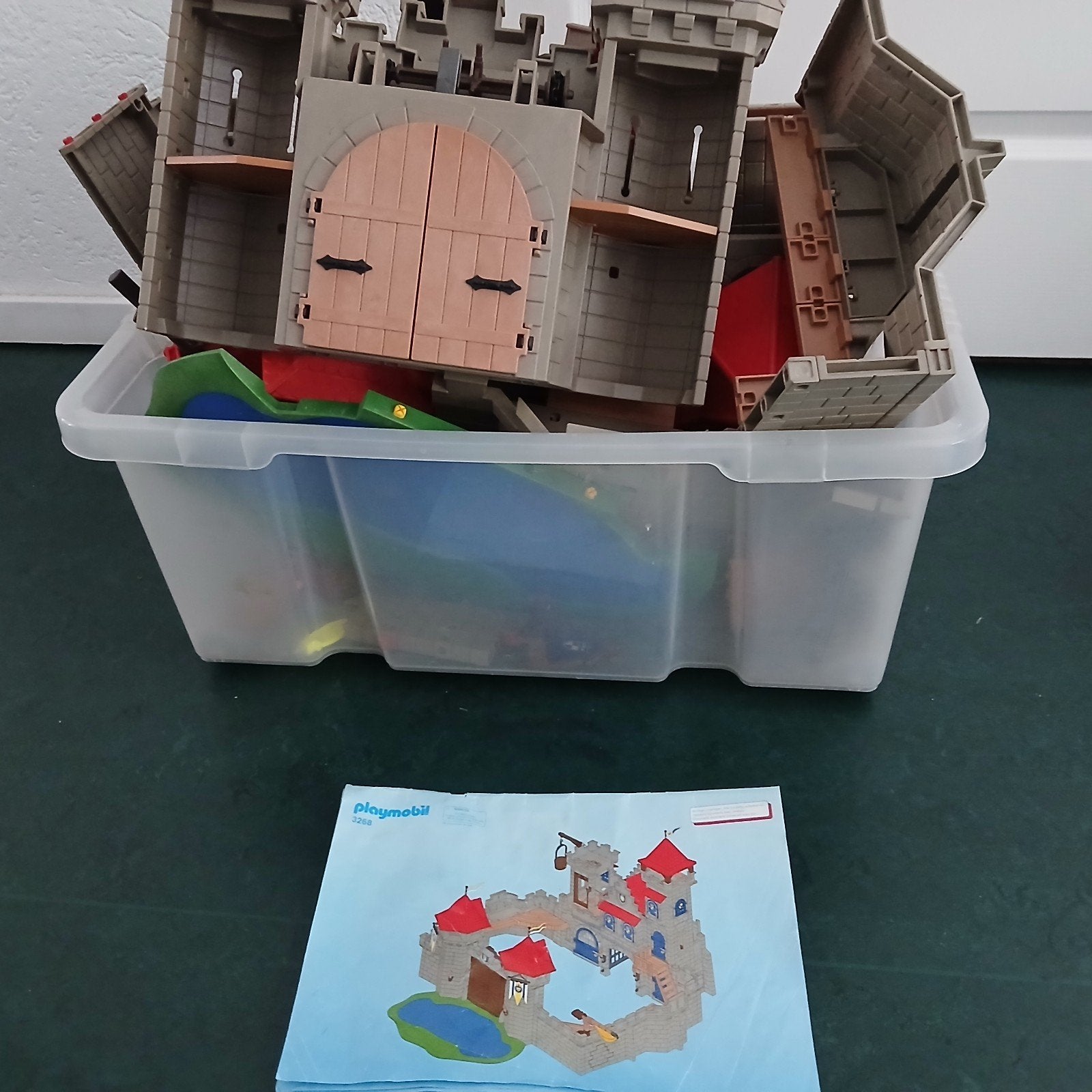 playmobil kasteel, Ophalen