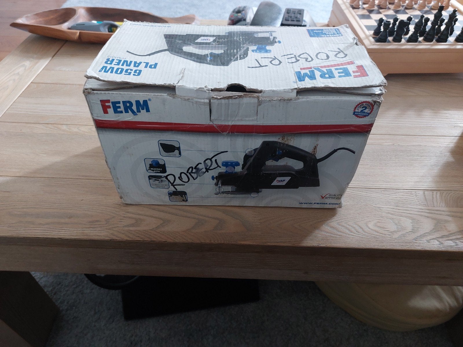 Ferm 650W Schaafmachine, Doe-het-zelf en Verbouw, Gereedschap | Overige machines, Ophalen of Verzenden, Gebruikt