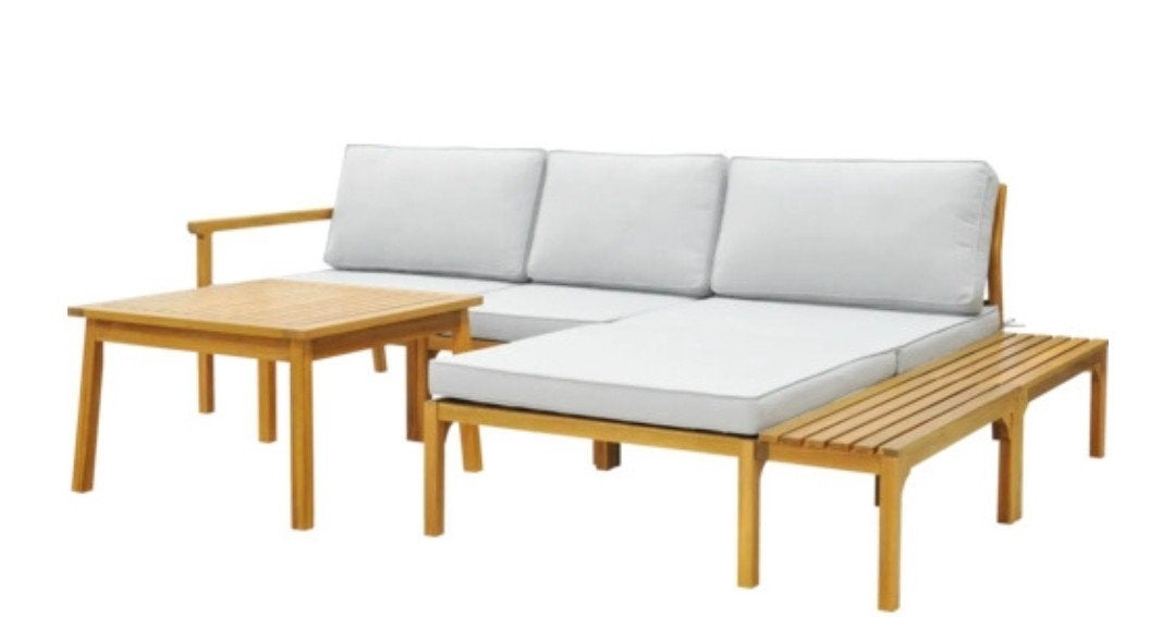 Luxe moderne loungeset - nieuw - acaciahout, Ophalen, Nieuw