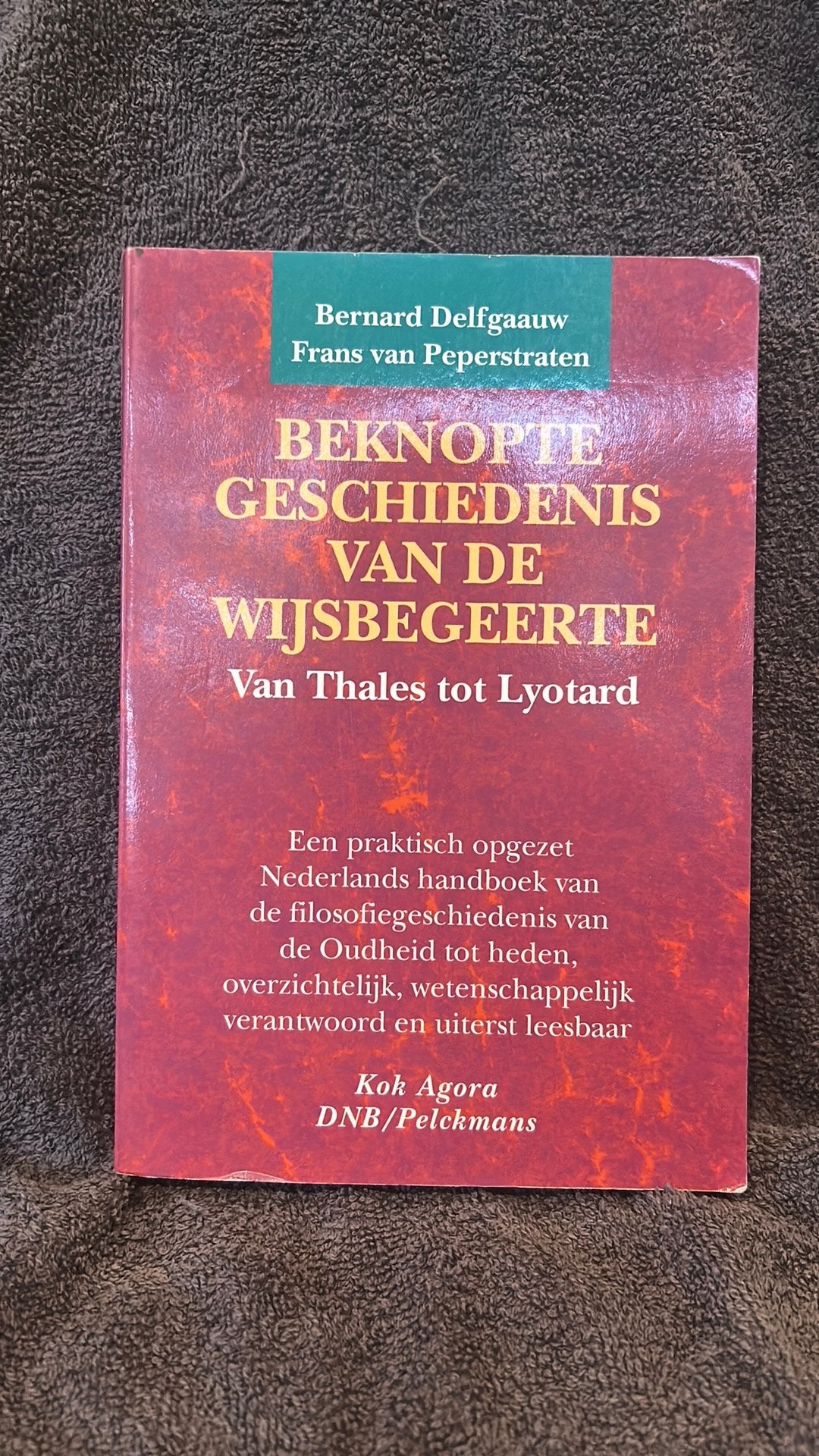 Beknopte geschiedenis van de wijsbegeerte, Ophalen of Verzenden, F. van Peperstraten; B. Delfgaauw