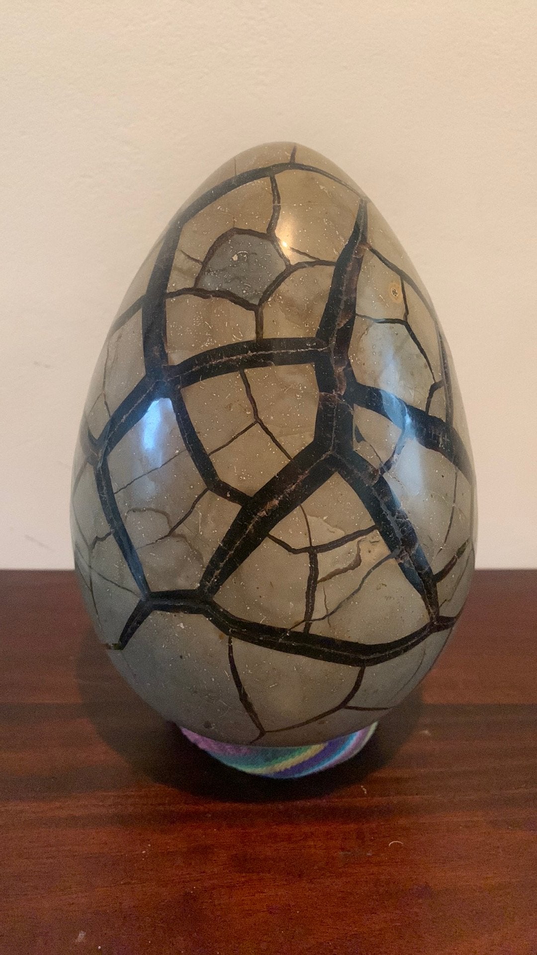 Half edelsteen Septarie ei 20cm 4,5 kg, Ophalen of Verzenden, Zo goed als nieuw