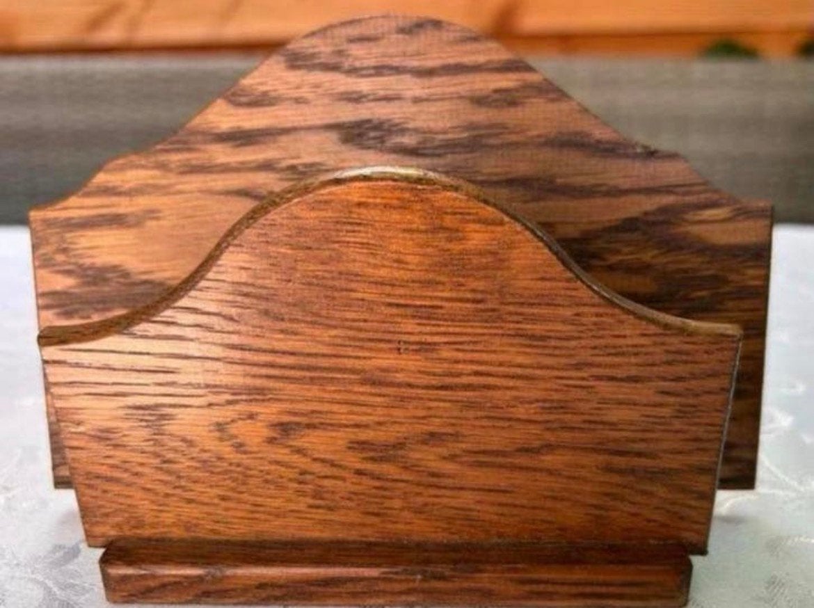 Vintage houten brievenhouder, Ophalen of Verzenden, Huis en Inrichting