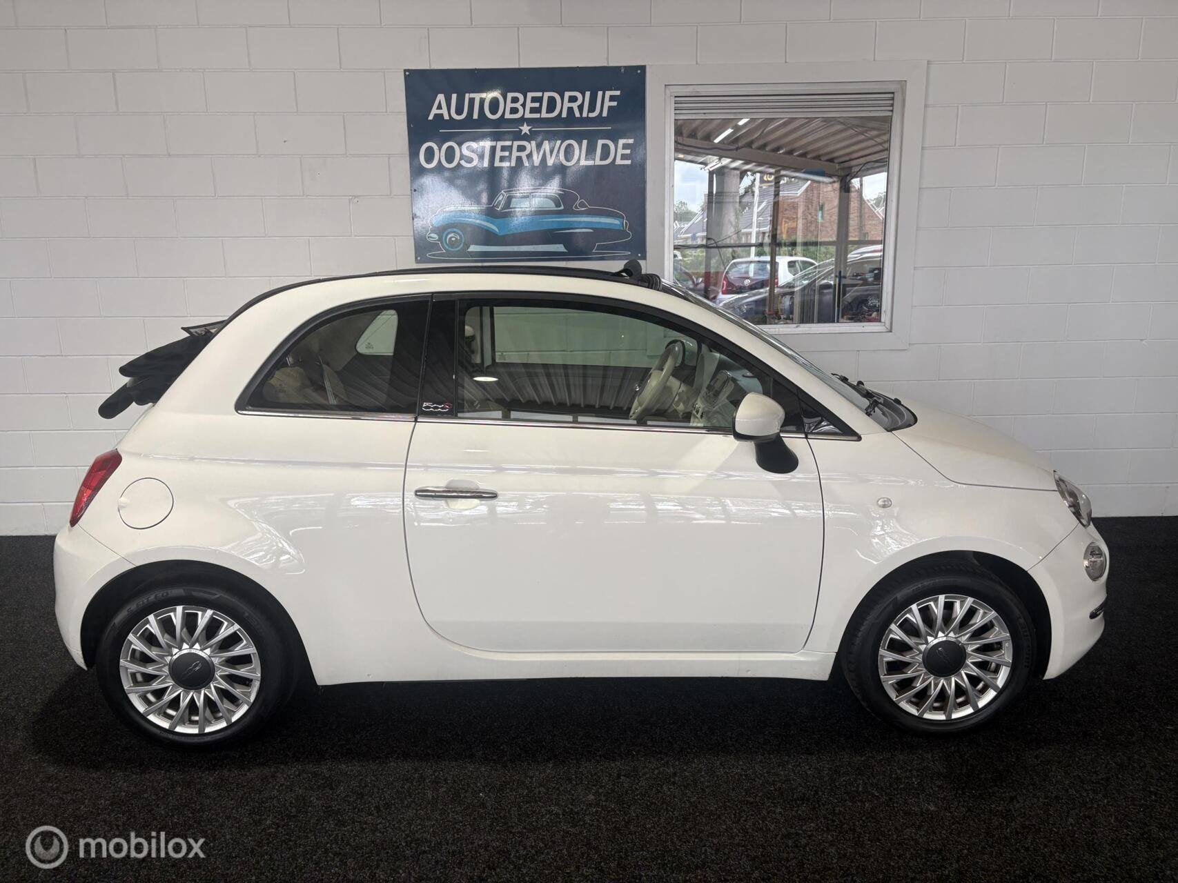 Fiat 500C 0.9 TwinAir Turbo Lounge APK - NAP - Airco, Gebruikt, Euro 6, Start-stop-systeem, Cabriolet