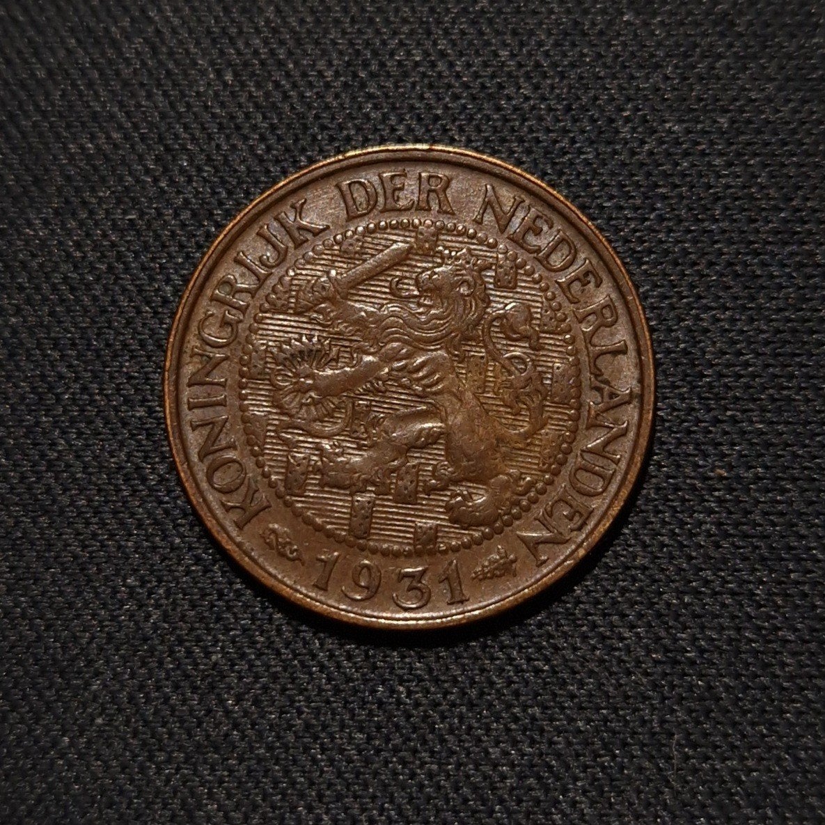 1 cent 1931, Verzenden, Koningin Wilhelmina, 1 cent, Losse munt