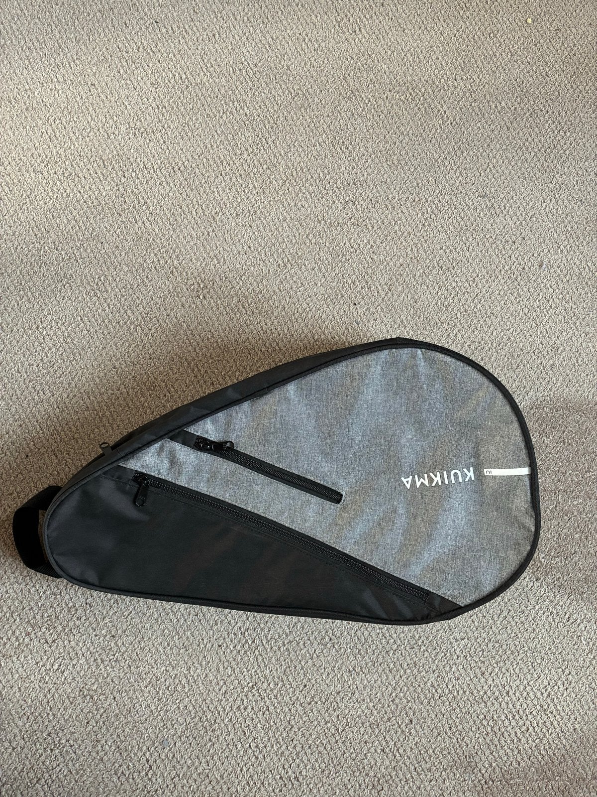 Kuikma Padel Racket Tas - Grijs/Zwart, Ophalen of Verzenden, Zo goed als nieuw, Tas, Overige merken