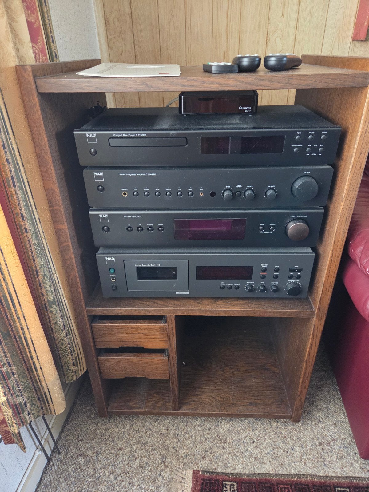 NAD stereo  set, inclusief boxen, Ophalen, Gebruikt, Cassettedeck, Overige merken