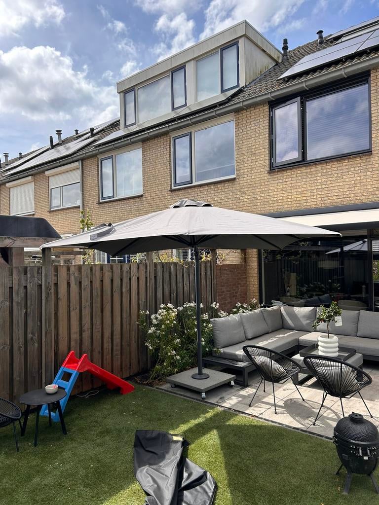 Zweefparasol Life Outdoor Living 250x250, Tuin en Terras, Parasols, Ophalen of Verzenden, Zo goed als nieuw, Zweefparasol
