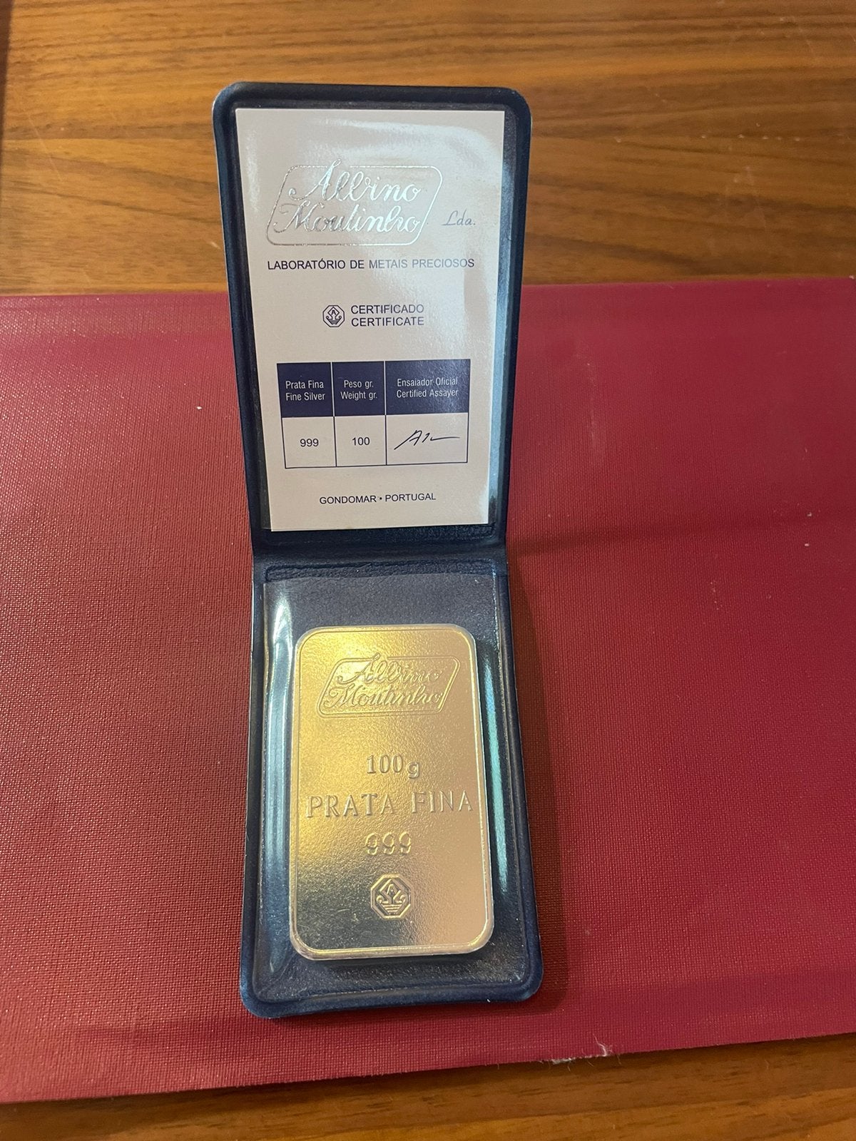 Zilverbaar 100 gram, Postzegels en Munten, Ophalen of Verzenden, Zilver