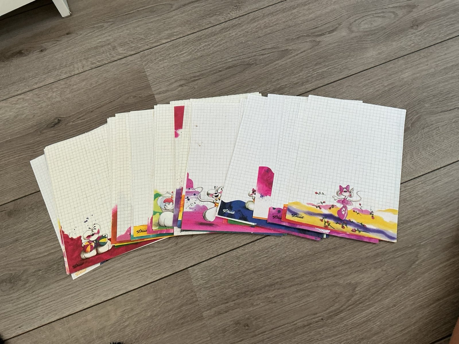 Witte A5 blaadjes, Verzamelen, Diddl, Ophalen of Verzenden, Zo goed als nieuw, Papier, Kaart of Schrift