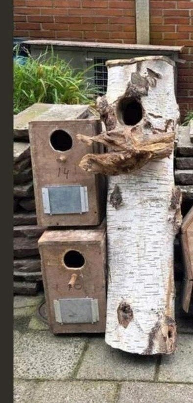 3 GROTE broedblokken vogelhuizen parkieten etc alles maar€5!, Dieren en Toebehoren, Ophalen of Verzenden, Gebruikt, Kooi-accessoires
