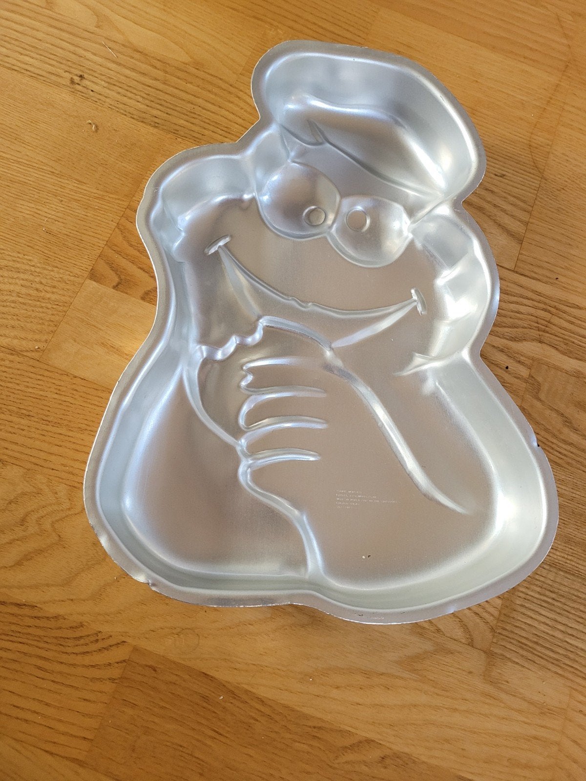 Vintage Koekiemonster Bakvorm - Wilton Enterprises, Zilver, Ophalen of Verzenden, Metaal, Overige merken