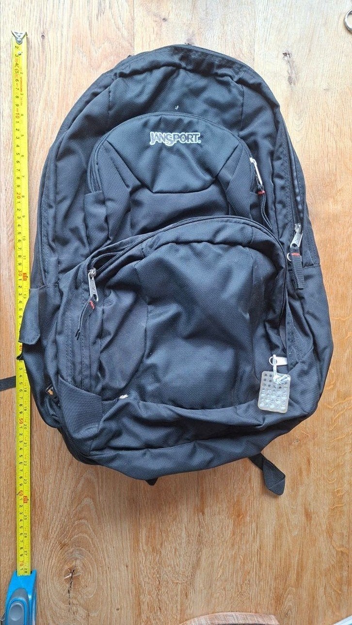 Zwarte Jansport Rugzak - Ideaal voor School/Reizen, 25 tot 40 cm, Ophalen of Verzenden, Zo goed als nieuw, Overige merken