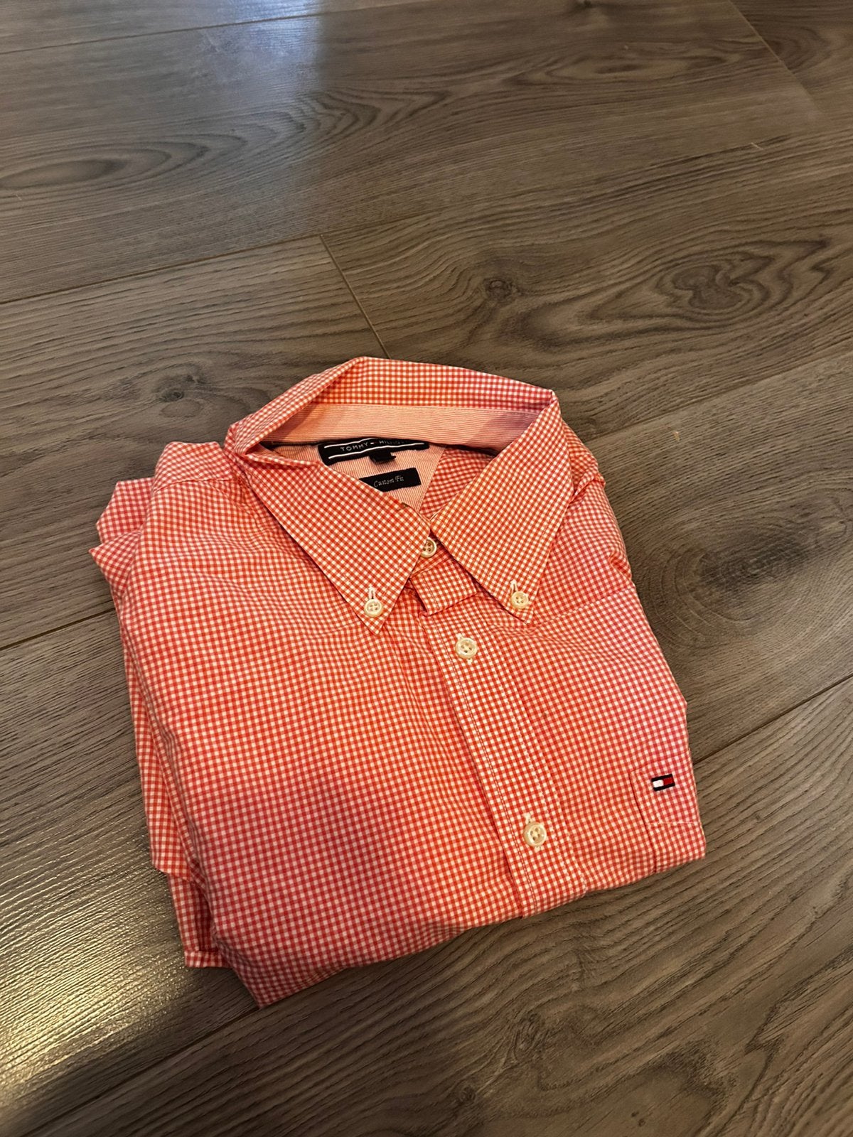 Tommy Hilfiger blouse, Kleding | Heren, Overhemden, Ophalen of Verzenden, Gedragen, Rood