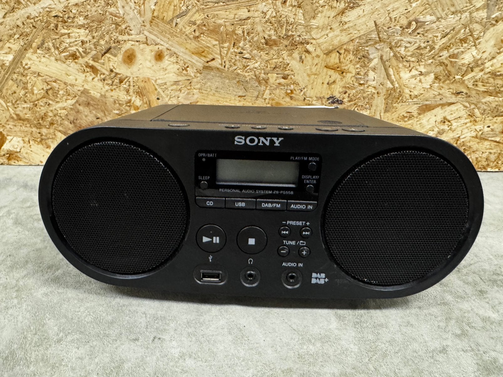 Sony ZS-PS55B CD Boombox met DAB/DAB+ en USB Playback -ReK4, Overige typen, Ophalen of Verzenden, Zo goed als nieuw, X