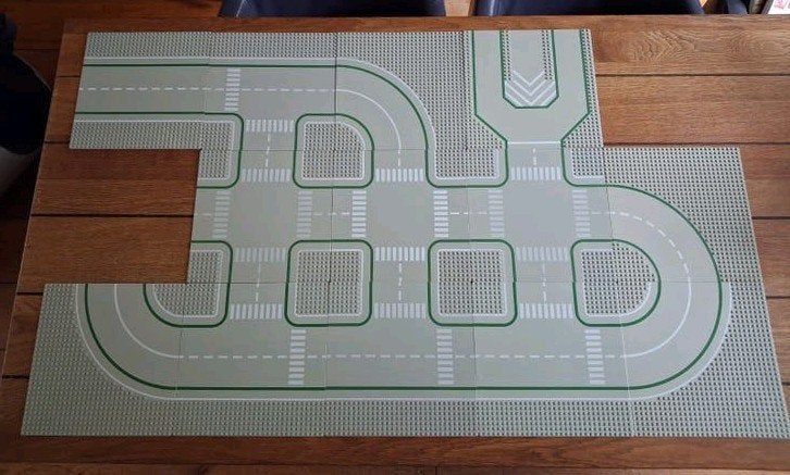 Lego Grondplaten Wegdelen 13x plaat weg straat vintage, Kinderen en Baby's, Gebruikt, Lego, Ophalen of Verzenden, Meerdere sets