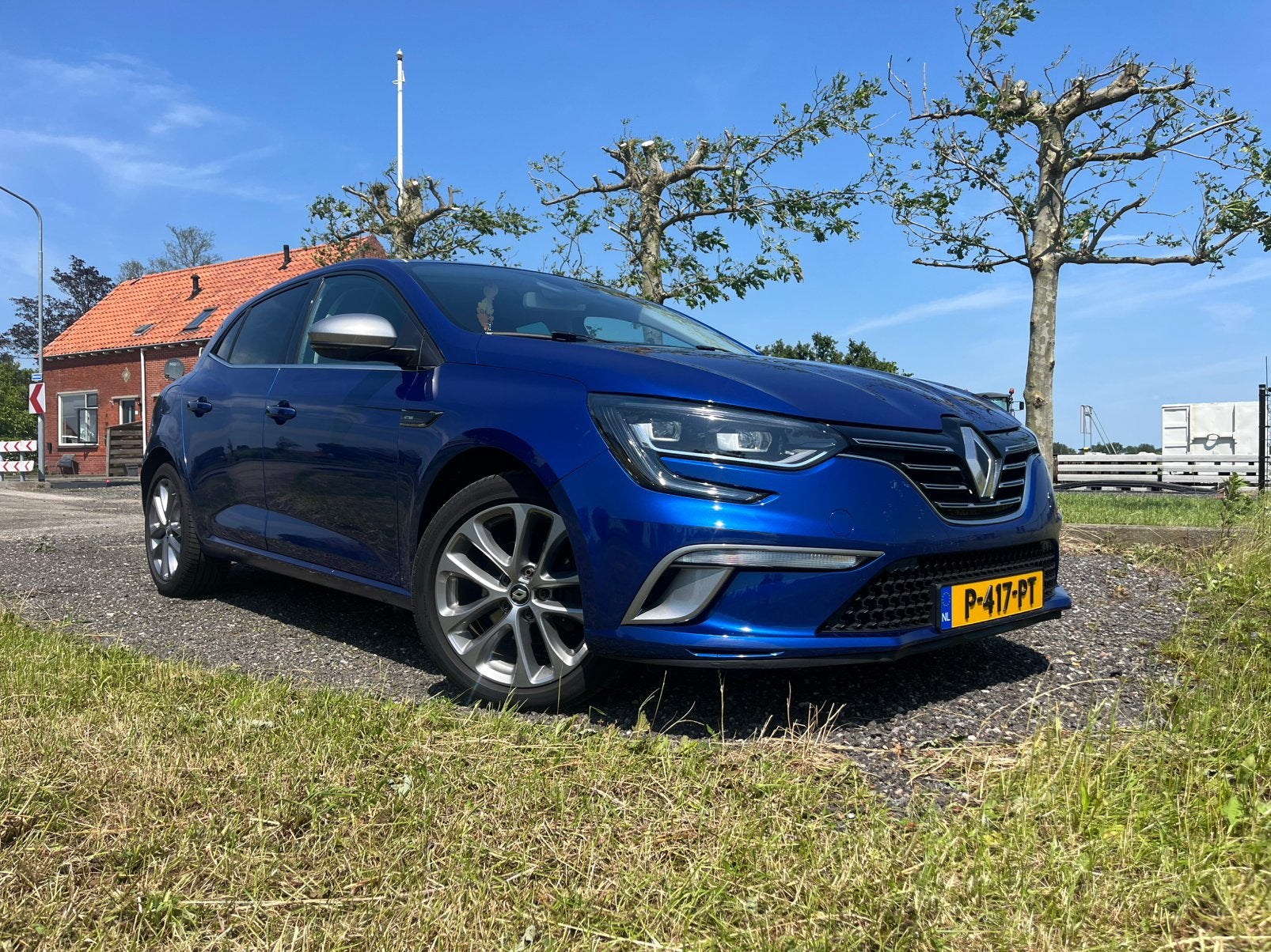 Renault Mégane gt line 1.2 TCE 97KW Hatchback 2016 Blauw, Auto's, Renault, Stof, 4 cilinders, Blauw, 1650 kg