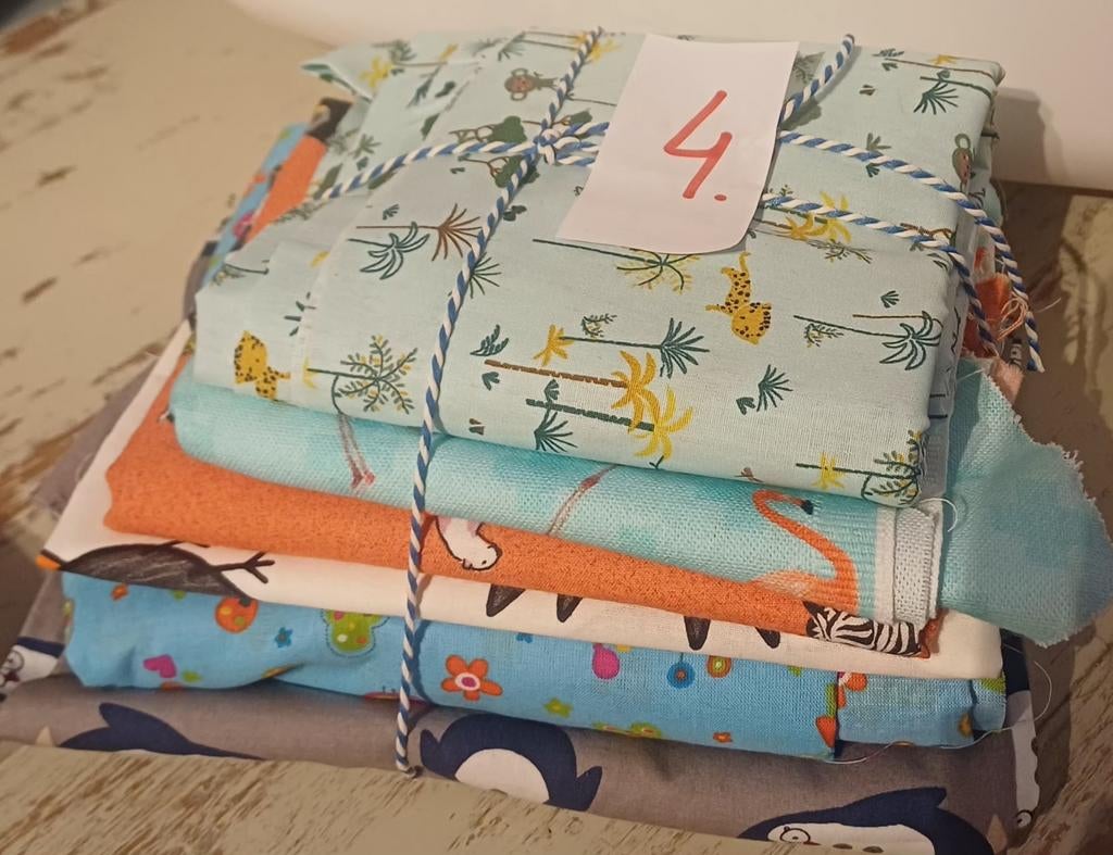 Katoenpakket nummer 4 - Diverse stoffen, Overige kleuren, 120 cm of meer, Nieuw, Ophalen of Verzenden