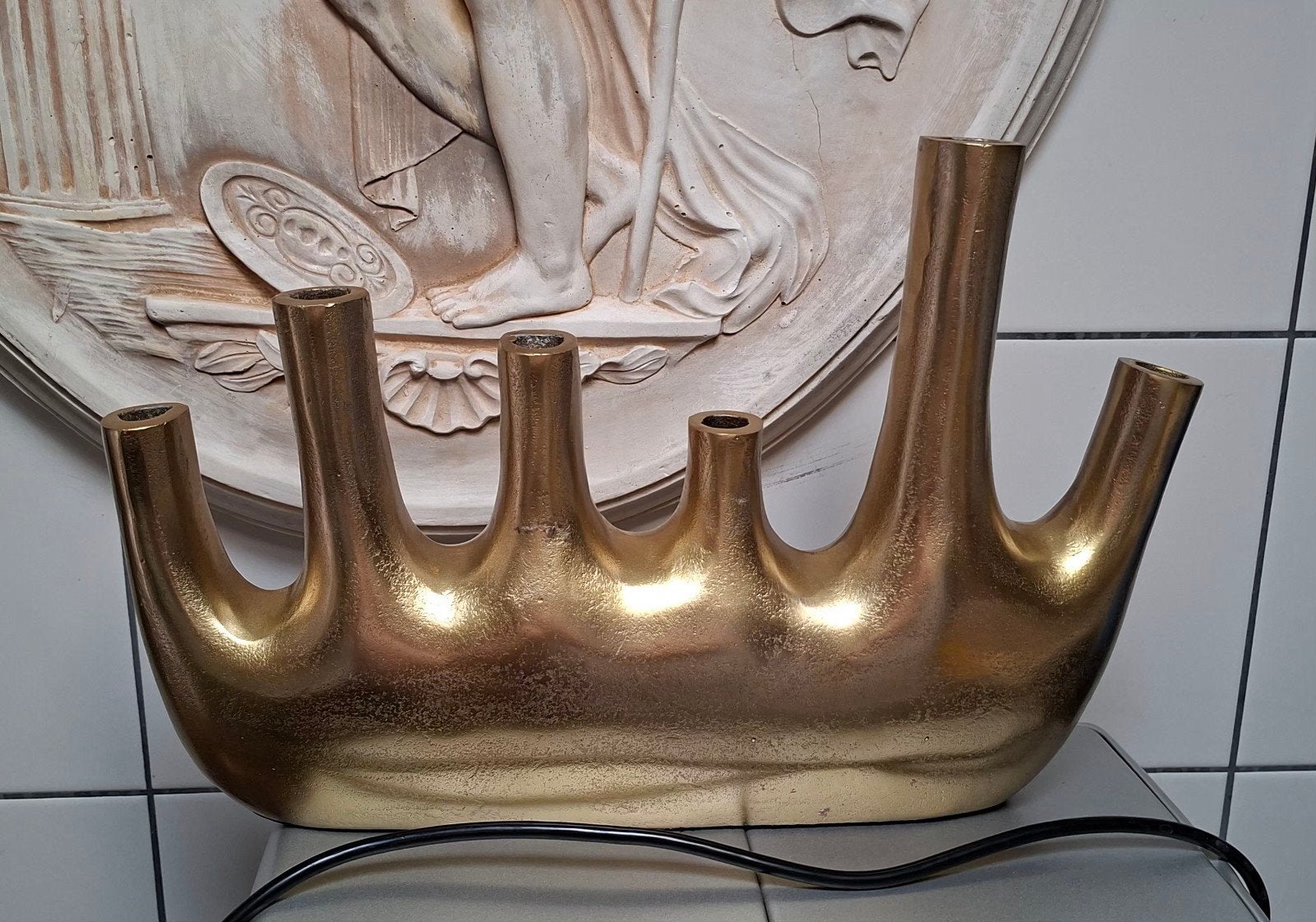 gouden tulpenvaas, Ophalen
