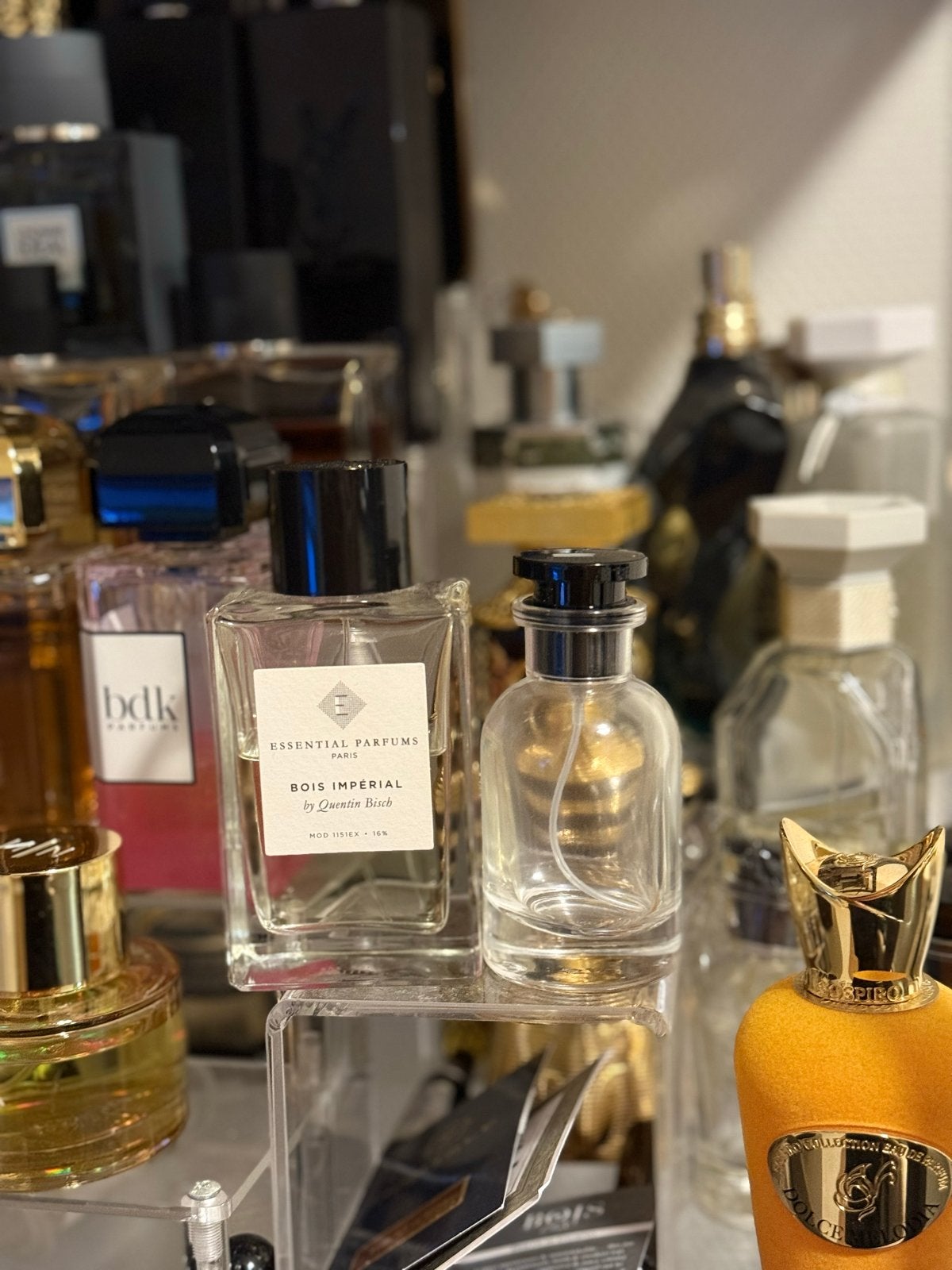 Bois Imperial 50 ML decant - Essential Parfums, Ophalen of Verzenden, Zo goed als nieuw