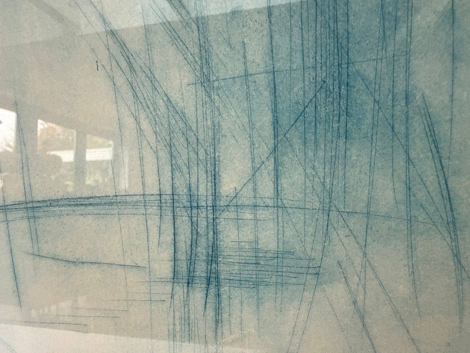 Dries Reeder - Abstracte Ets (1987), Ophalen of Verzenden, Ets, Gesigneerd, 1950 - 1999
