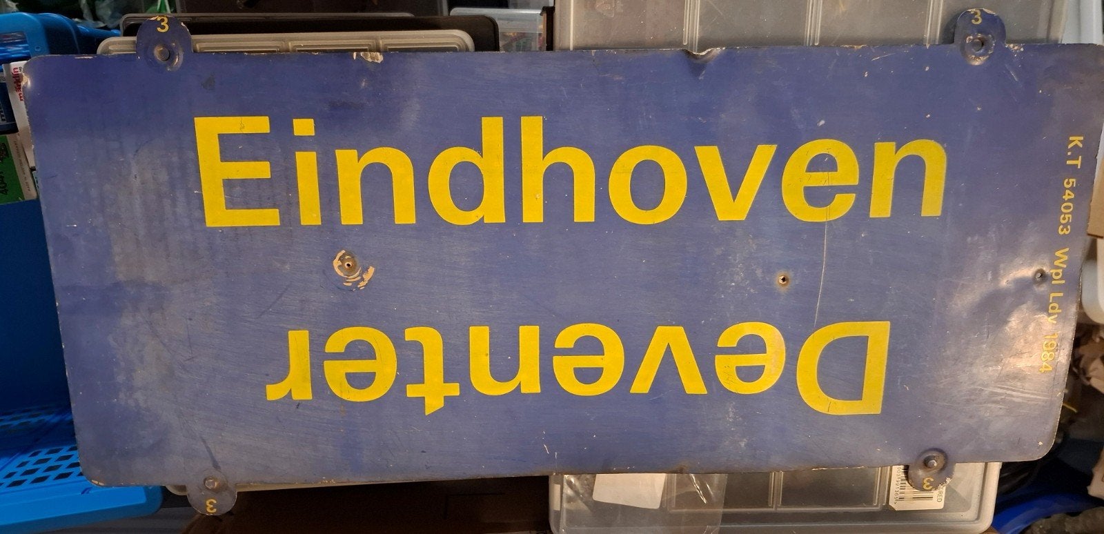 Trein bord voor personen wagons, Verzamelen, Spoorwegen en Tramwegen, Ophalen of Verzenden, Gebruikt, Trein, Overige typen