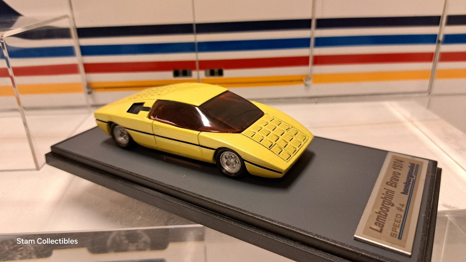 Homburg Model Lamborghini Bravo Speed #4 Yellow - 1974, Overige merken, Auto, Ophalen of Verzenden, Zo goed als nieuw