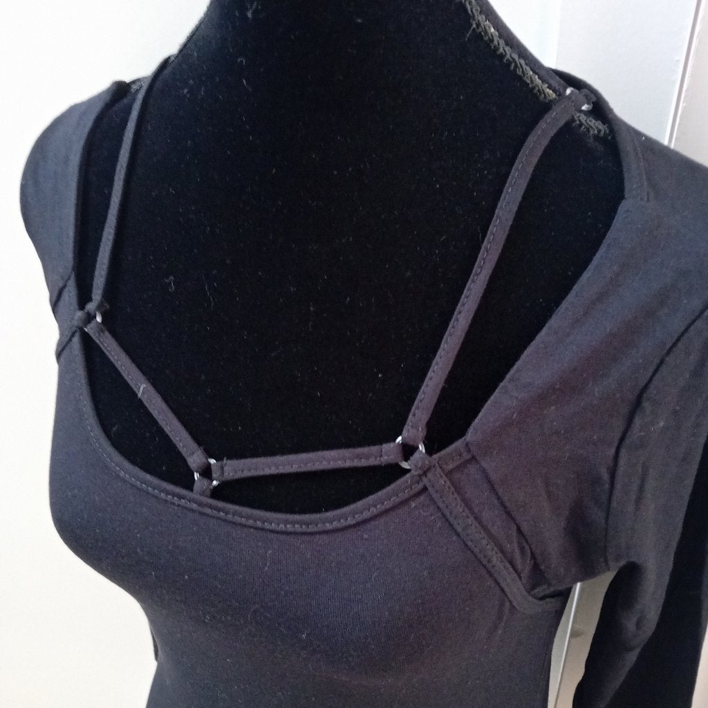 top,shirt,zwart,maat 38/40,basic,truitje,maat M, Maat 38/40 (M), Verzenden, Zwart, Nieuw