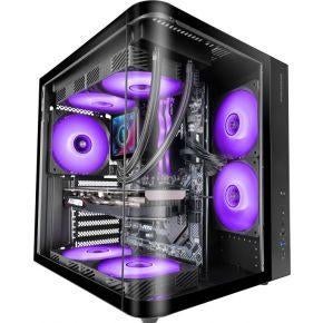 Mars Gaming MC-CURV Midi Tower Zwart Behuizing, Computers en Software, Computerbehuizingen, Verzenden