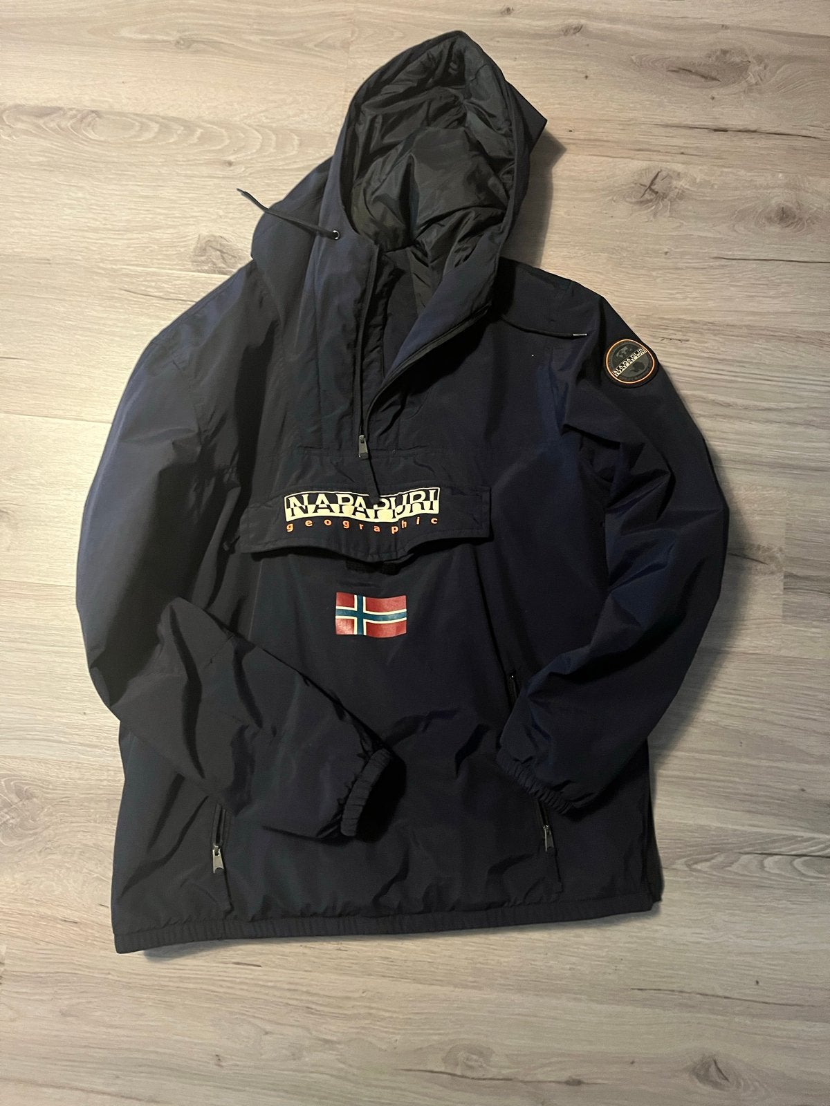Napapijri Skidoo jas - Donkerblauw - Maat XL, Kleding | Heren, Jassen | Winter, Ophalen of Verzenden, Zo goed als nieuw, Maat 56/58 (XL)