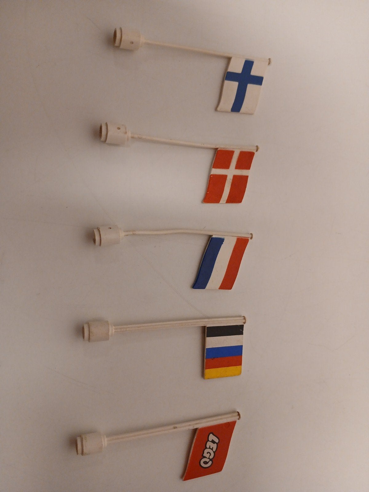 5x zeldzame vintage lego vlaggen, Ophalen of Verzenden