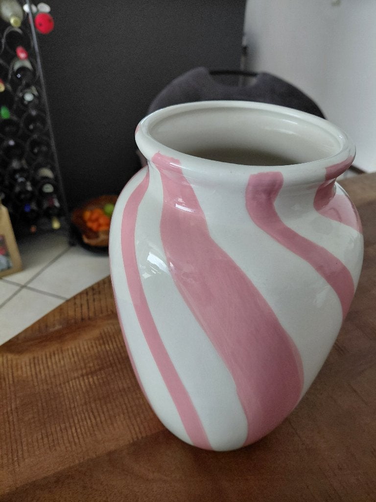 Vaas, Ophalen, Wit, 25 cm, Zo goed als nieuw