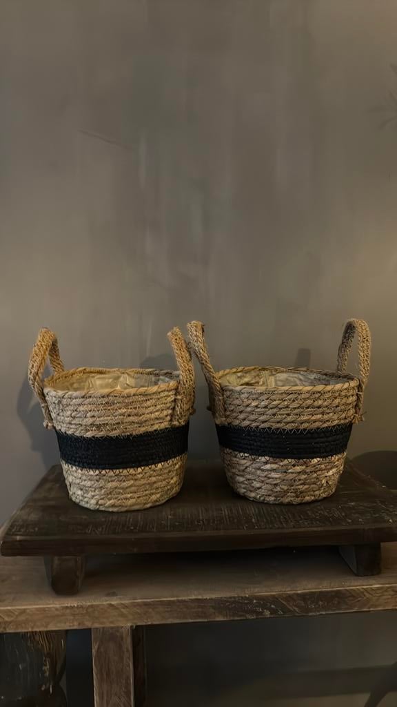 Rotan mandjes, Mand, Rond, Nieuw, Ophalen of Verzenden