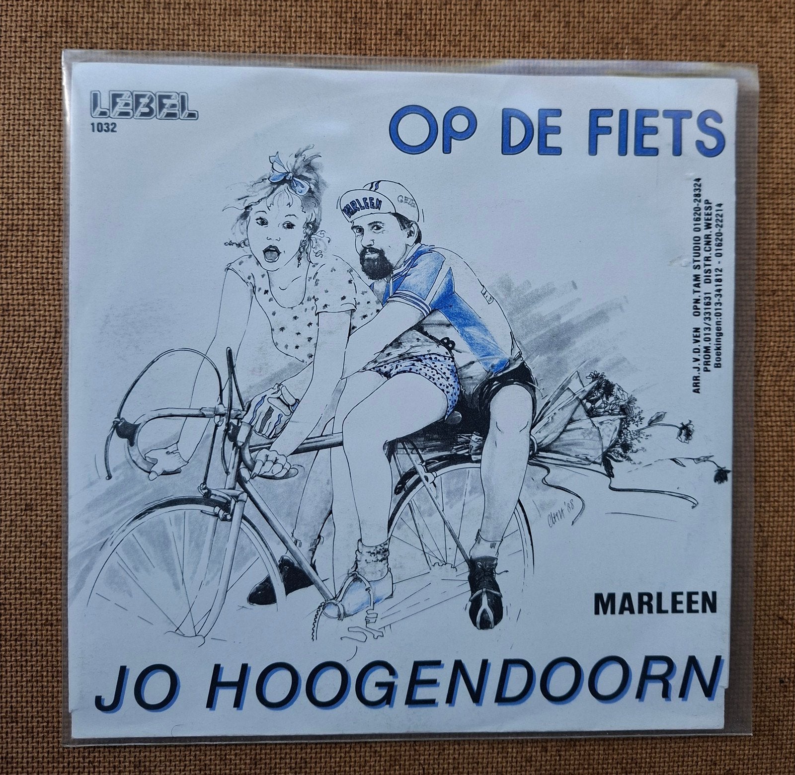 Hoogendoorn, Jo - Op de fiets - Single is TOP, Cd's en Dvd's, Gebruikt, 7 inch, Single, Ophalen of Verzenden