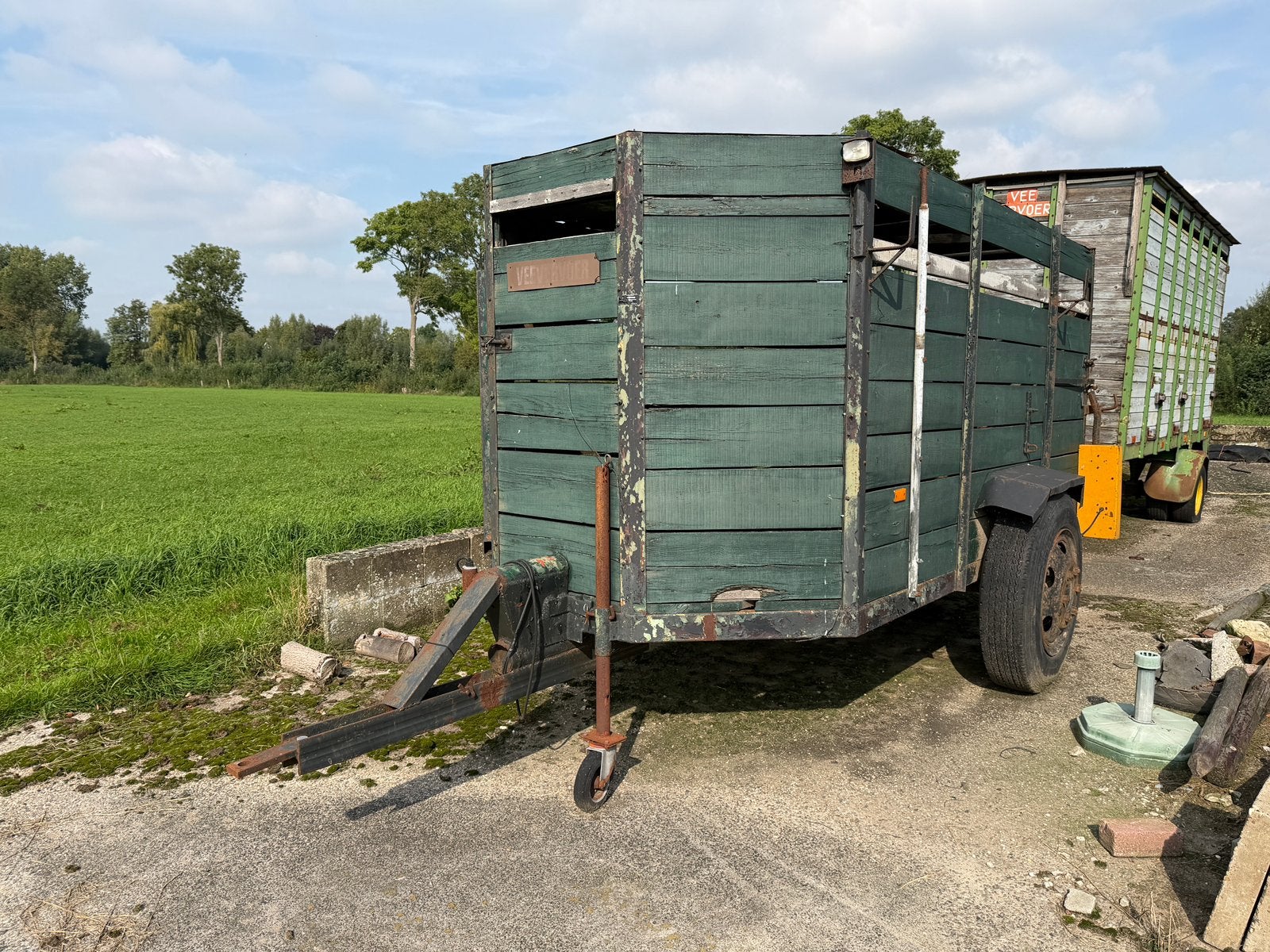 Veewagen, schuilplaats., Ophalen