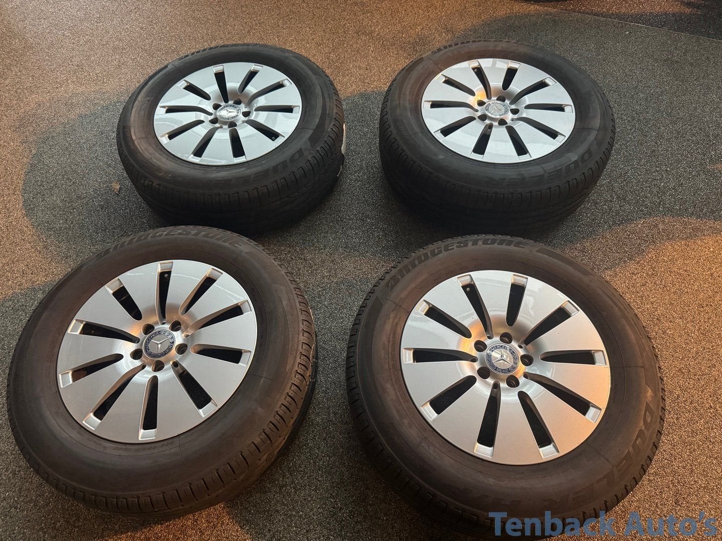 Velgenset Mercedes GLC 235/65/17 inch 5x112 Bridgestone, Gebruikt, -, -, Banden en Velgen
