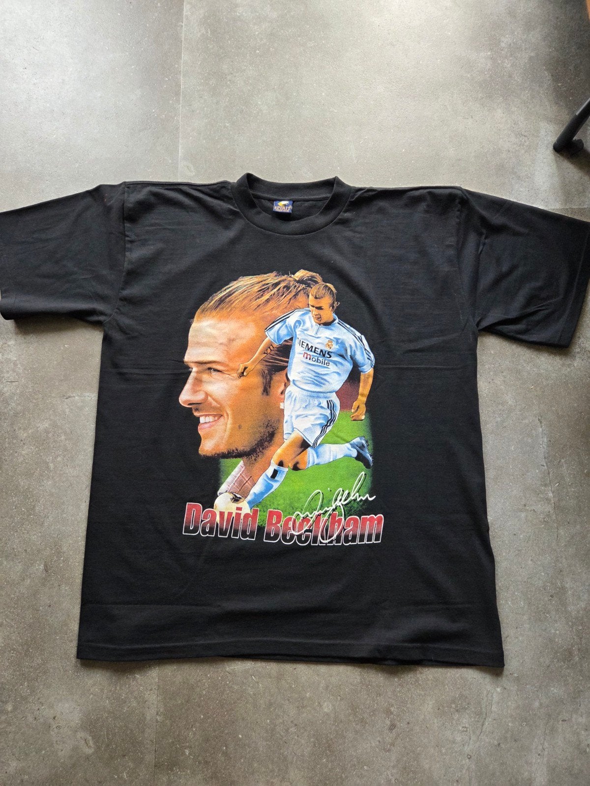 Vintage David Beckham Real Madrid T-shirt XXL, Verzamelen, Ophalen of Verzenden