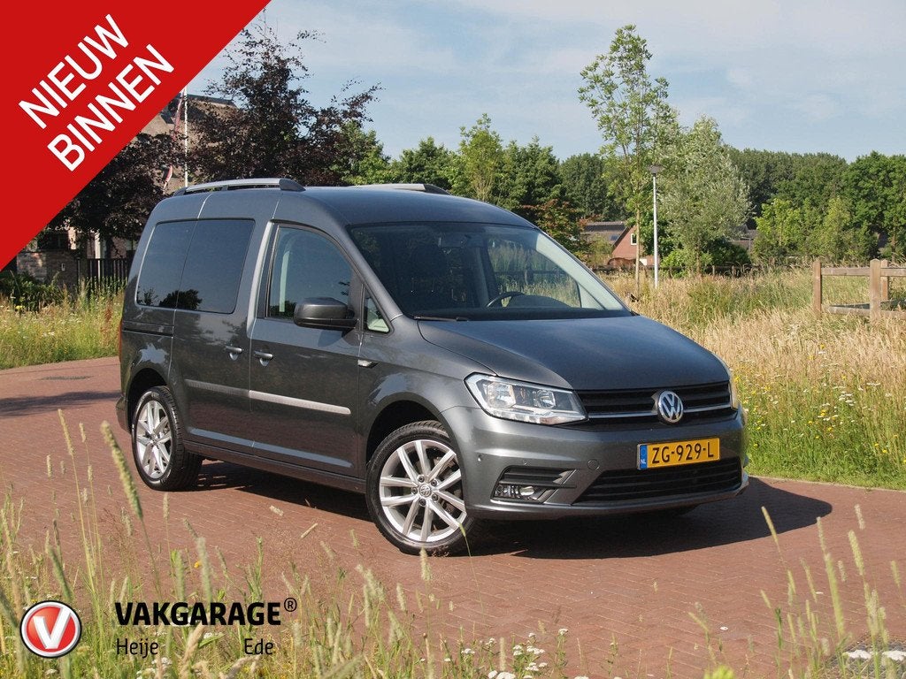 Volkswagen Caddy 1.0 TSI Trendline 7p 7-Persoons | Dubbele S, Stof, Gebruikt, 7 stoelen, Handgeschakeld