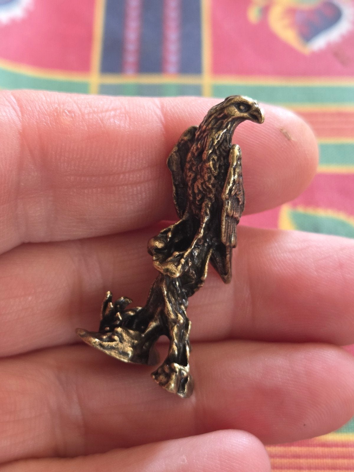 Bronzen beeldje van een adelaar, Ophalen of Verzenden, Nieuw, Dier