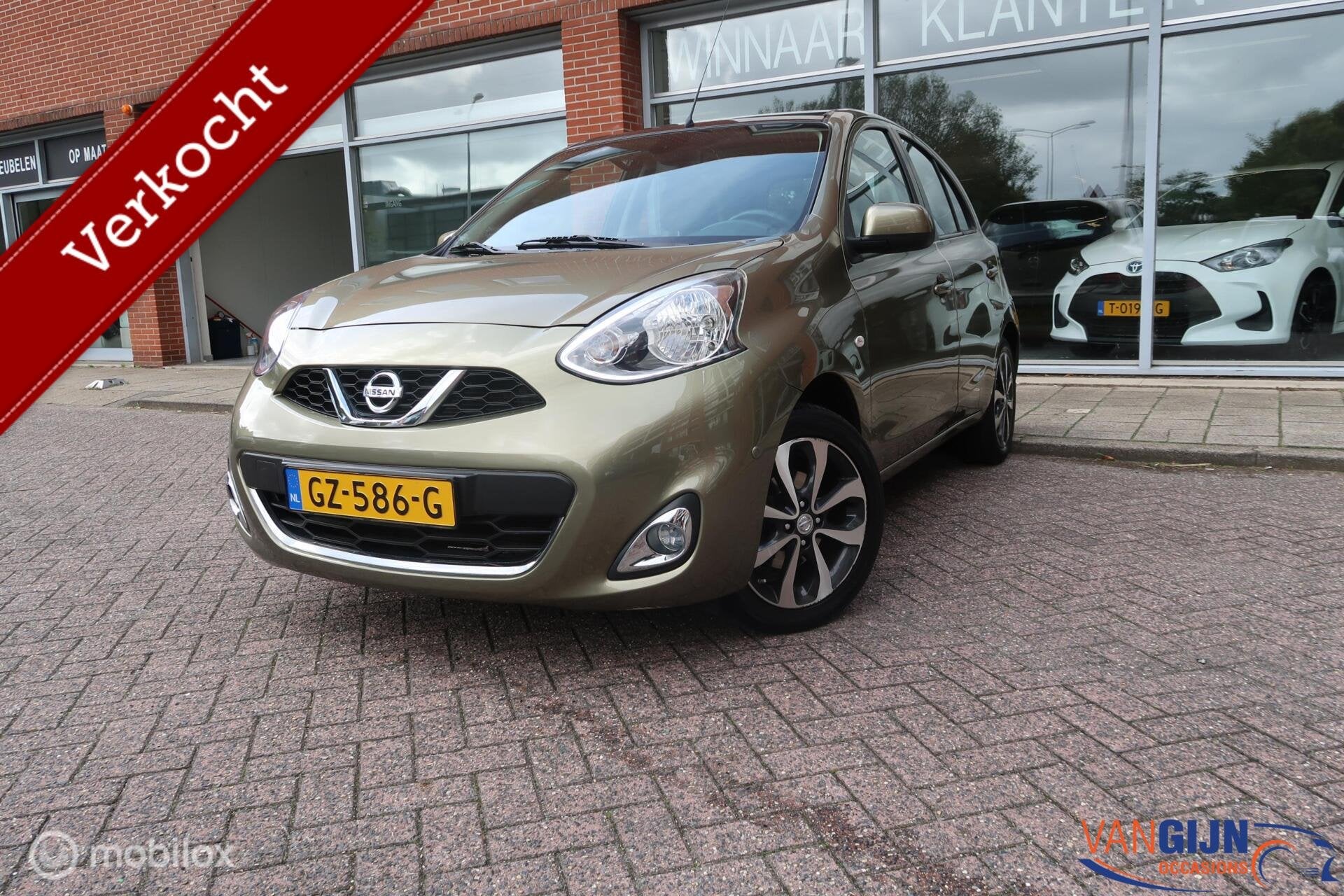 Nissan Micra 1.2 DIG-S Tekna Pano Navi Airco Automaat, Auto's, Euro 5, Stof, 1014 kg, 1198 cc