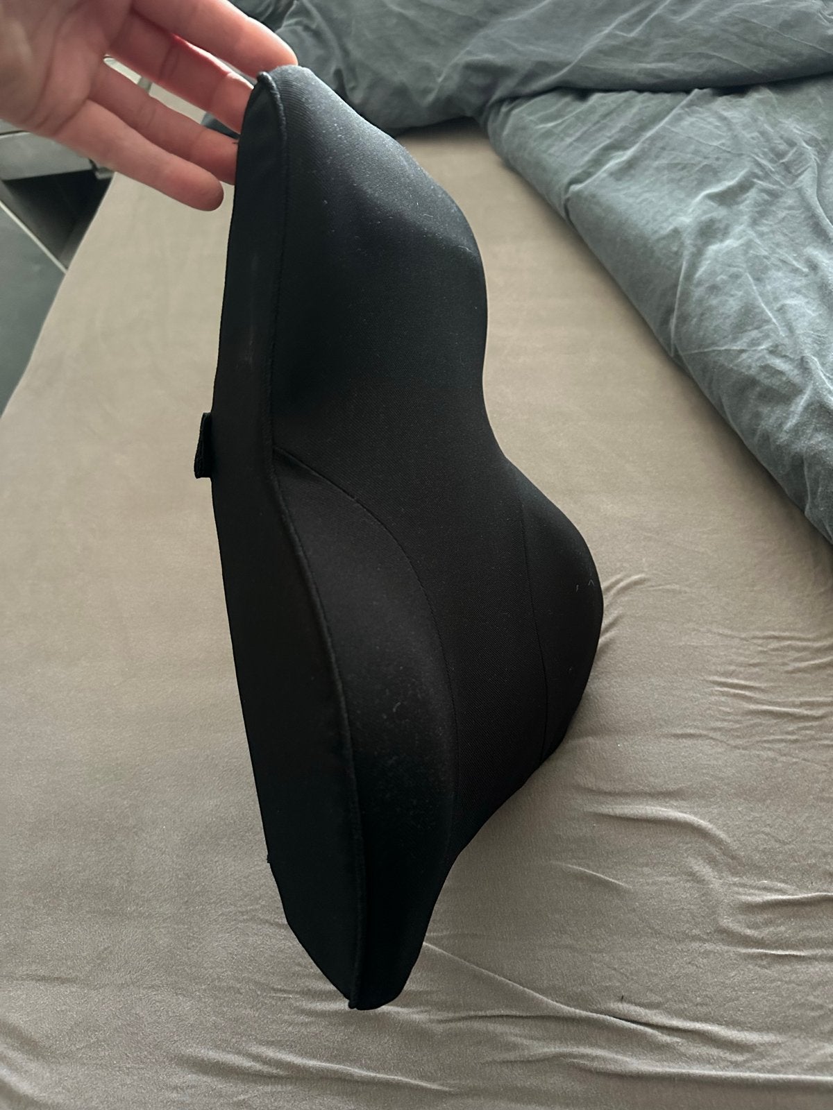 Comfy Centre Ergonomisch Rugkussen Zwart, Sport en Fitness, Gezondheidsproducten en Wellness, Ophalen, Zo goed als nieuw