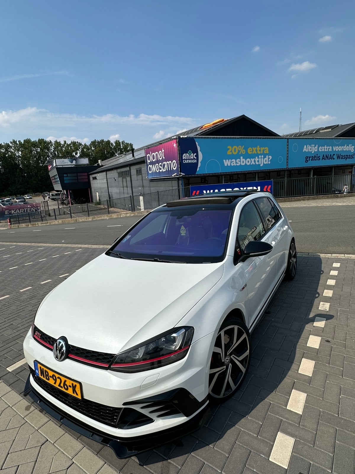 Volkswagen Golf 2.0 TSI 195KW 5D DSG 2017 Wit, Auto's, 4 cilinders, Wit, 1600 kg, 1318 kg