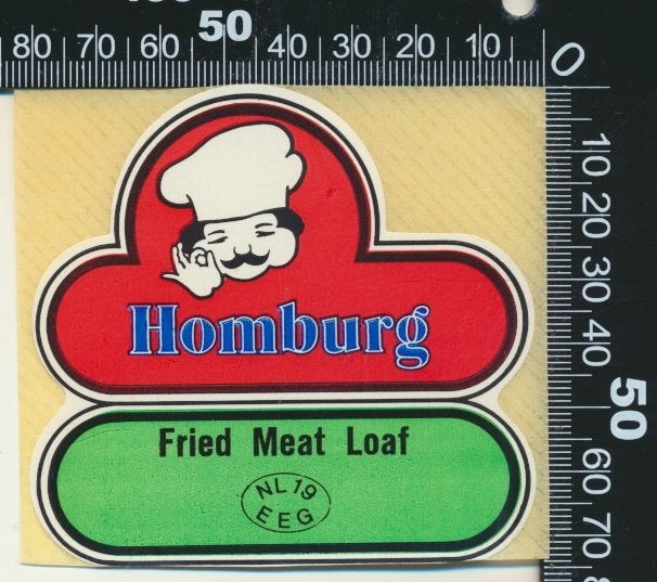 Sticker: Homburg - Fried Meat Loaf, Ophalen of Verzenden, Zo goed als nieuw, Bedrijf of Vereniging