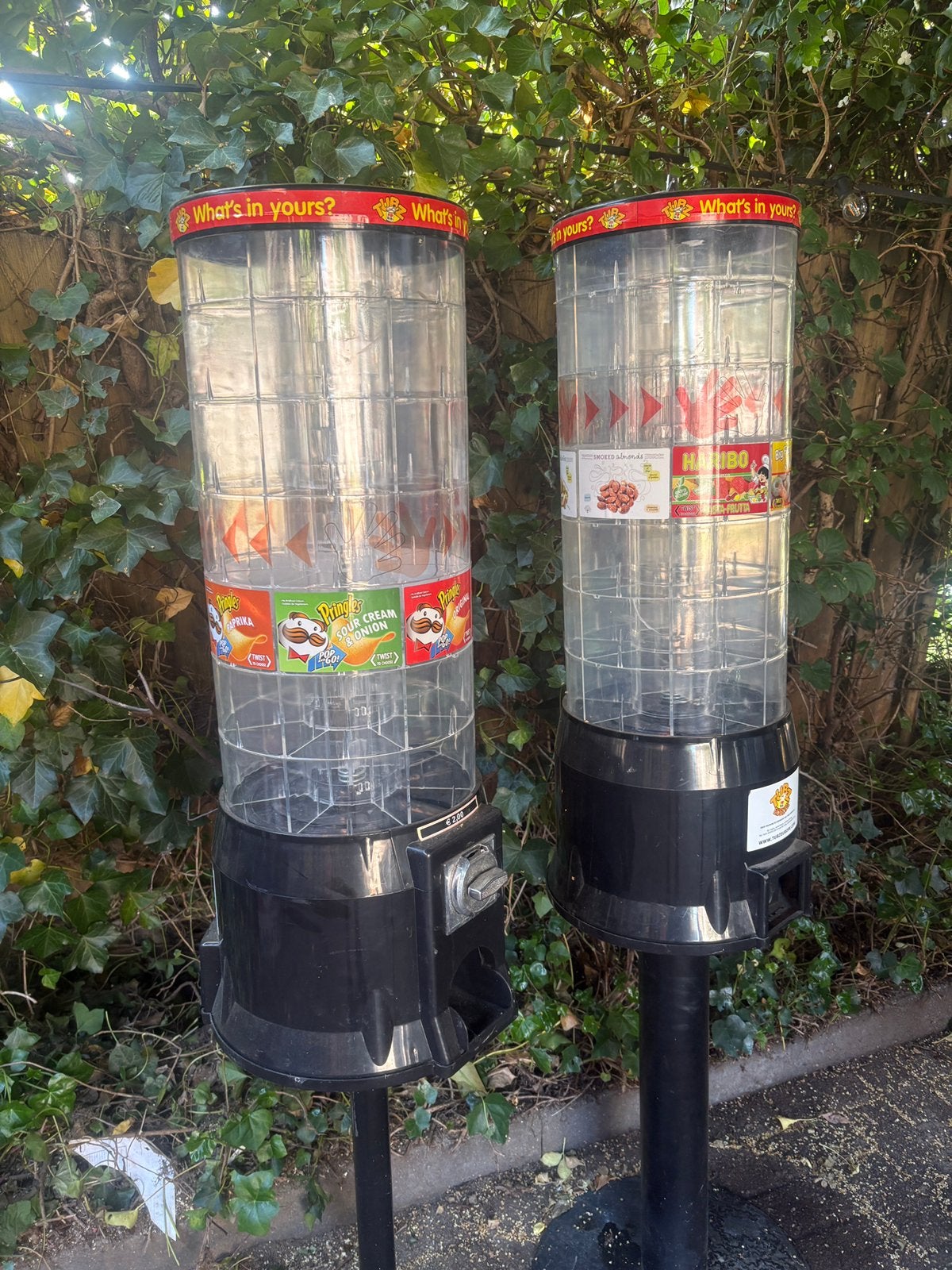 2X Tubz snoep chips automaat vendumgmachine, Verzamelen, Automaten | Overige, Ophalen, Zo goed als nieuw