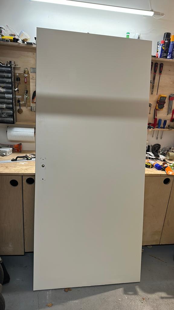 Opdekdeur brandwerend 211 x 93 gratis, Doe-het-zelf en Verbouw, Deuren en Horren, Gebruikt, 80 tot 100 cm, Binnendeur, 200 tot 215 cm