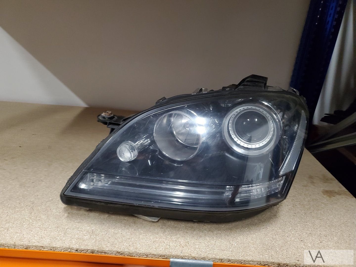 Mercedes ML W164 2005 - 2009 xenon koplamp zwarte inleg €350, Gebruikt, -, Ophalen of Verzenden, -