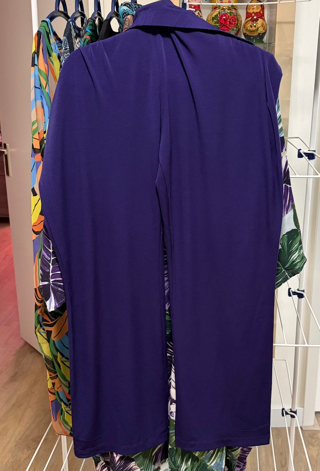 Yoek broek- maat 54/56 - XXL - z.g.a.n., Kleding | Dames, Grote Maten, Ophalen, Zo goed als nieuw, Paars, Broek of Spijkerbroek