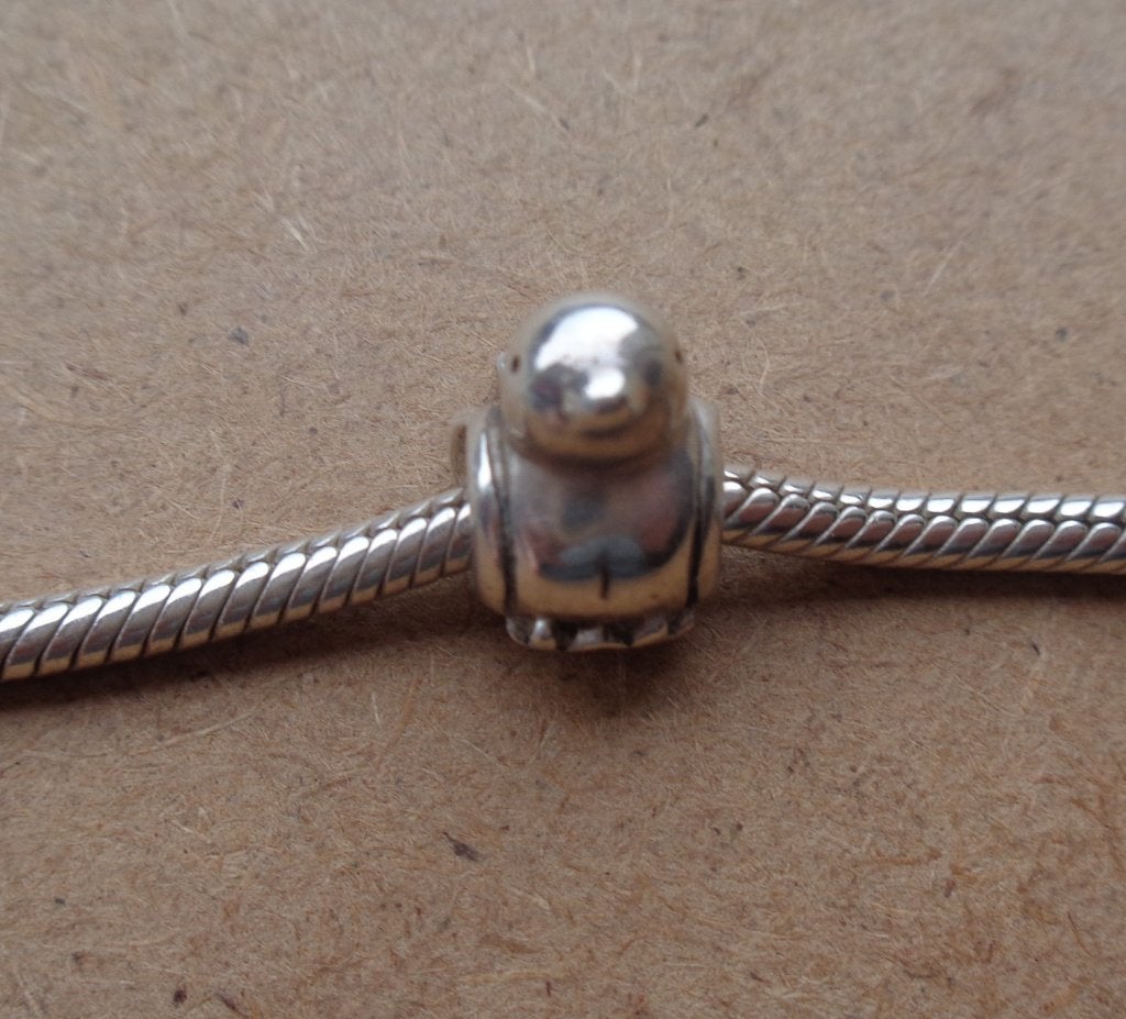 zilveren Pandora bedel vogel  [852], Sieraden, Tassen en Uiterlijk, Overige merken, Verzenden, Zo goed als nieuw, 1 bedel