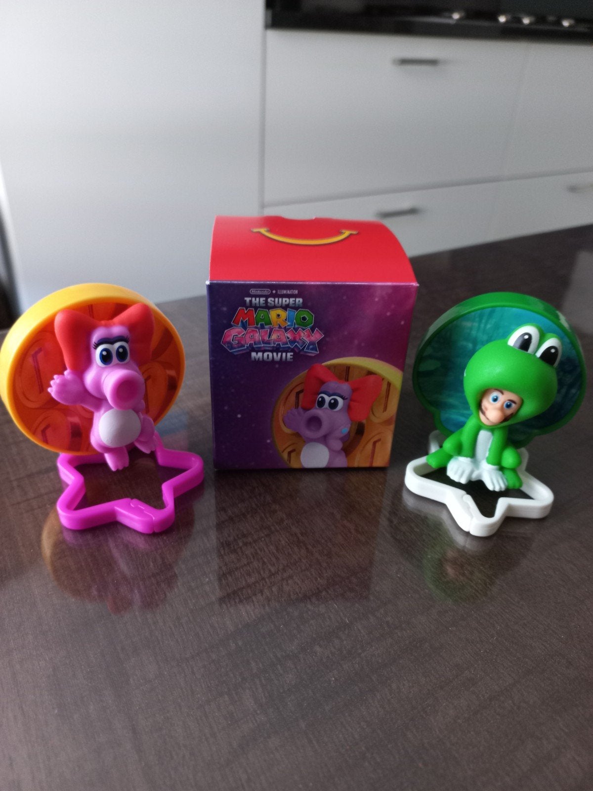 Super Mario Movie Happy Meal Speeltjes - Birdo & Diddy Kong, Ophalen of Verzenden, Zo goed als nieuw