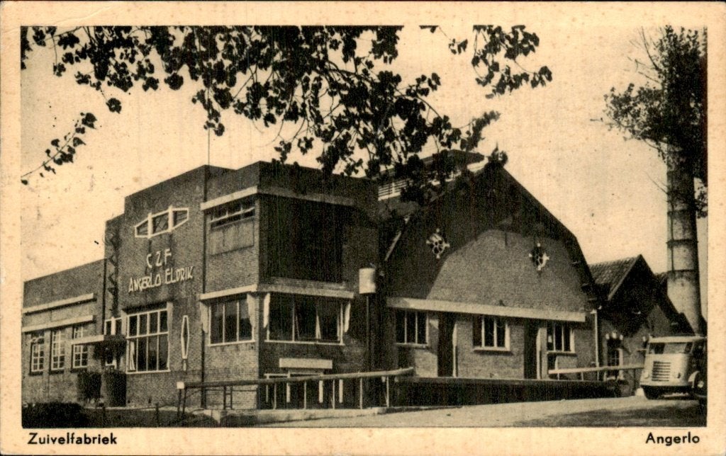 Angerlo - Zuivelfabriek - Gevel, Verzamelen, Ophalen of Verzenden, 1940 tot 1960, Gelopen, Gelderland