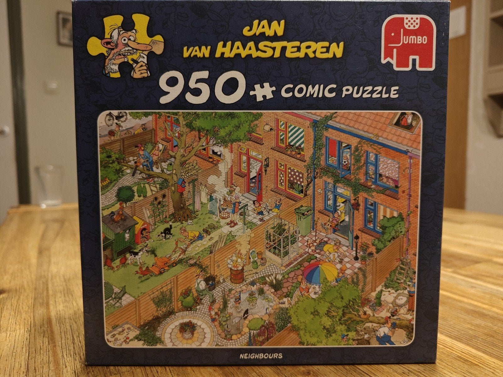 Jan van Haasteren 950+ Comic Puzzel - Neighbours, Hobby en Vrije tijd, Ophalen, 500 t/m 1500 stukjes, Gebruikt, Legpuzzel